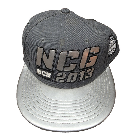 Alabama Crimson Tide Hat Cap Mens Snap Back Gray Nike 2013 BCS National Champion - Picture 1 of 3